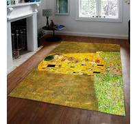Tapis d’Espace 60x90 Tapis Salon Vintage Lavable Art Classique Doux Kiss Sol intérieur antidérapants résistants Taches Grands pour Chambre Chambre bébé Salle Manger Bureau Domicile