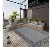 Tapis d extérieur Noir 140x200 cm PP Noir G
