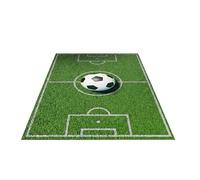 Tapis d'aire de jeux, tapis de jeu pour chambre d'adolescent, design stade de football, tapis vert, décoration sportive antidérapante, pour chambre d'adolescent, garçons et filles, salle à thème