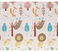 Tapis d'aventure XXL | le tapis d'animaux en mousse double face pour enfants (180x200 cm)
