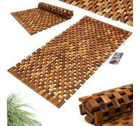 Tapis de bain 80x50cm en bois d'acacia certifié FSC