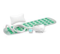 Tapis de Bain à Bulles - SereneLife - Tapis Spa Portable avec Intensité Ajustable - Lumière LED - Coussin et Télécommande - Sarcelle