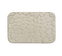Tapis de bain à mémoire de forme Galet - 50 x 80 cm - Naturel