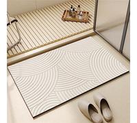 Tapis de Bain Absorbant AntidéRapant, 90x120cm Tapis de Salle de Bain Doux à SéChage Rapide, Tapis de Douche Sol Super Absorbant pour la Baignoire, Tapis wc, Couler, Cuisines, Tapis D'Entrée Square