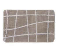 Tapis de bain antidérapant à carreaux 50x80cm