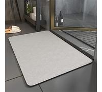 Tapis de Bain AntidéRapant Absorbant en Diatomite - Lavable, Doux, SéChage Rapide - Tapis de Douche et D'EntréE Solide - 90x120cm