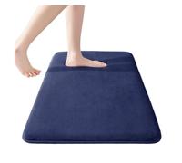 Tapis de bain antidérapant en mousse à mémoire de forme ultra doux, lavable en machine, bleu, 60 x 90 cm, parfait pour décoration d'intérieur et confort