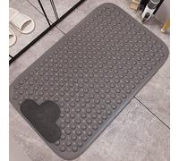 Tapis de Bain antidérapant pour Le Massage des Pieds, Grand Tapis de Douche 60 x 90 cm avec Brosse exfoliante pour Les Pieds, Non Toxique et sans BPA, avec ventouses et Trous d'évacuation (g