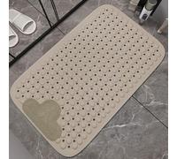 Tapis de Bain antidérapant pour Le Massage des Pieds, Grand Tapis de Douche 60 x 90 cm avec Brosse exfoliante pour Les Pieds, Non Toxique et sans BPA, avec ventouses et Trous d'évacuation (g