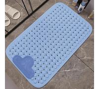 Tapis de Bain antidérapant pour Le Massage des Pieds, Grand Tapis de Douche 60 x 90 cm avec Brosse exfoliante pour Les Pieds, Non Toxique et sans BPA, avec ventouses et Trous d'évacuation (g