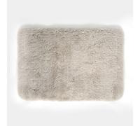 Tapis de bain antidérapant rectangulaire gris clair L.90 x l.60 cm Bree