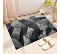 Tapis de Bain Antidérapant Super Absorbant Pierre Tapis Salle de Bain Diatomite Tapis de Bain Douche Doux Séchage Rapide 140x200cm Tapis Grande Taille Microfibre Bath Mat Rug Tapis Bain Anthracite