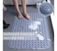 Tapis de bain antidérapant, tapis de douche de salle de bain d'hôtel, tapis de pied de baignoire, tapis de massage de toilette, tapis de douche de salle de bain Blanc 35*70CM,Gris 35*70CM,Kaki 35*70CM