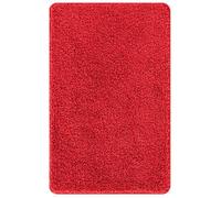 Tapis de bain antidérapant - vidaXL - 60x90 cm - Rouge - Polypropylène - Base en latex - Lavable en machine - Texturé