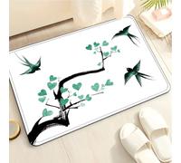 Tapis de Bain Arbre d'animal Mignon Tapis Salle de Bain Doux Microfibre Tapis de Douche Antiderapant Lavable Machine Bath Mat Absorbant d'eau Epais Rug 50x80cm