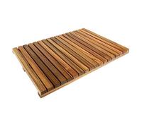 5five Tapis de bain caillebotis Blackacia en acacia 53x36 cm – Antidérapant, résistant à l'humidité
