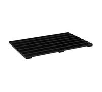 5five Tapis de bain caillebotis en bambou noir 53 x 36 cm