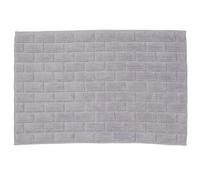 Tapis de bain déco brique en coton 50x80cm