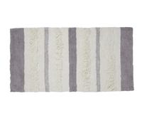 Tapis de bain déco en coton tufté 60x120cm