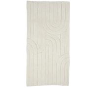 Tapis de bain déco graphique arc en coton 60x120cm