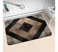 Tapis de Bain Diatomite 70x140cm Grand Tapis de Douche Antidérapant, Super Absorbant, Lavable en Machine, Séchage Rapide, Bath Mat Rug pour Salle de Bain Décoration, Douche, Sol, WC Classic 16-868