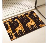 Tapis de Bain Diatomite Antidérapant 70 x 120 cm, Wei oriental Diatomites Stone Bath Mat, Tapis de Douche Super Absorbant, Séchage Rapide, pour Douche, Baignoire, Salle à Réception, Salon, Cerf D-8208
