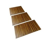 Tapis de bain en acacia 3 pcs
