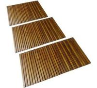 Tapis De Bain En Acacia 3 Pcs