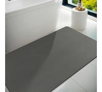 Tapis de bain en caoutchouc, antidérapant, absorbant, à séchage rapide, résistant à la saleté, dimensions 60 x 120 cm, couleur gris foncé