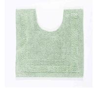 Tapis de bain en coton - HOMESCAPES - Vert sauge - 50 x 55 cm - Rectangulaire - Uni