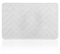 Tapis de bain en pierre Lukada - antidérapant, résistant, séchage rapide - 1 pièce en galets