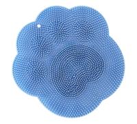 Tapis de Bain en Silicone Patte de Chat Bleu, Antidérapant | Massage Dorsal Mural, Usage Pieds et Dos, Style Minimaliste, Surface Souple, pour Salle de Bain