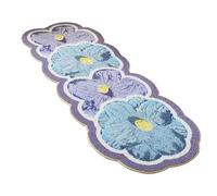 Tapis de bain floral antidérapant, durable, doux et sûr, tapis de cuisine lavable et absorbant pour cuisine, sol intérieur, salon, décoration maison, 120 x 50 cm
