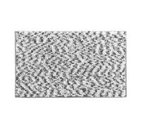 Douceur d'Intérieur, Tapis de Bain (45 x 75 cm) Friza Blanc/Anthracite, Microfibre Tricolore