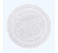 Tapis de bain - HOMESCAPES - Réversible - 80 cm - Rond - Coton