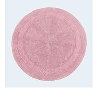 Tapis de bain - HOMESCAPES - Rond - 80 cm - Coton 100% - Ultra doux et absorbant