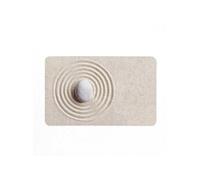 Paris Prix Tapis de bain Serena – Imprimé ultra-absorbant 50 x 80 cm Beige