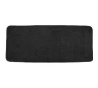 Douceur d'Intérieur - Tapis de bain Vitamine - Microfibre unie 50 x 120 cm - Noir