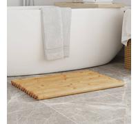 VIDAXL Tapis de Bain 70x50 cm Bambou