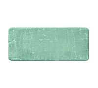 Douceur d'Intérieur, Tapis de Bain (50 x 120 cm) Ricochet Tilleul, Microfibre Unie Relief