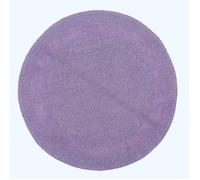 Tapis de bain rond en coton 80 cm - Lilas