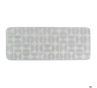 Tapis de bain Roy en microfibre mémoire de forme 45 x 120 cm gris clair - Tendance