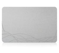 Tapis de bain Stein, super absorbant, 60x39 cm, gris clair, à base de diatomées, antidérapant, à séchage rapide