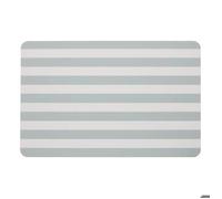 Tapis de bain diatomite séchage rapide 39x60cm STRIO rayé vert céladon - 5five