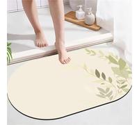 Tapis de Bain Super Absorbant Diatomite Tapis de Douche, Tapis Green Tapis Grande Taille Deco Salle de Bain Tapis Microfibre, Tapis en Pierre Salle de Bain DéCorer pour Portes, Salon, 70x120cm