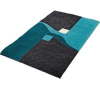 Tapis de bain turquoise haute densité, 60 x 100 cm, adapté au chauffage au sol