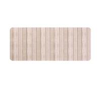 Tapis de bain ultra absorbant effet bois - 50 x 120 cm