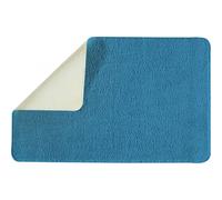 Tapis de bain uni 50x80 en polyester pacifique 50x80cm