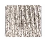 Tapis de bain Urdu taupe, visuel moderne à effet mêlé, qualité robuste, entièrement non-pelucheux, absorption d'humidité