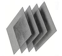 Tapis de barbecue résistant à la chaleur, grille antiadhésive pour four électrique à gaz, charbon de bois, revêtement PTFE, accessoires de barbecue réutilisables, 40 x 30 cm (noir, 36 x 42 cm)